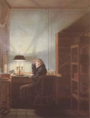 Georg Friedrich Kersting Reader by Lamplight (mk09)